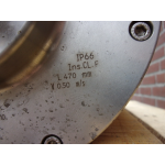 L 470 mm D 215 mm Roestvrij staal, Van der Graaf . TM215A40-0610. UNUSED.